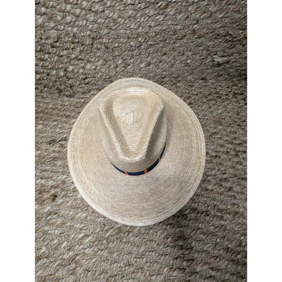 Sunshine Tienda Navy and Orange Palm Sun Hat Handmade Size XXS Auburn GameDay main image 9